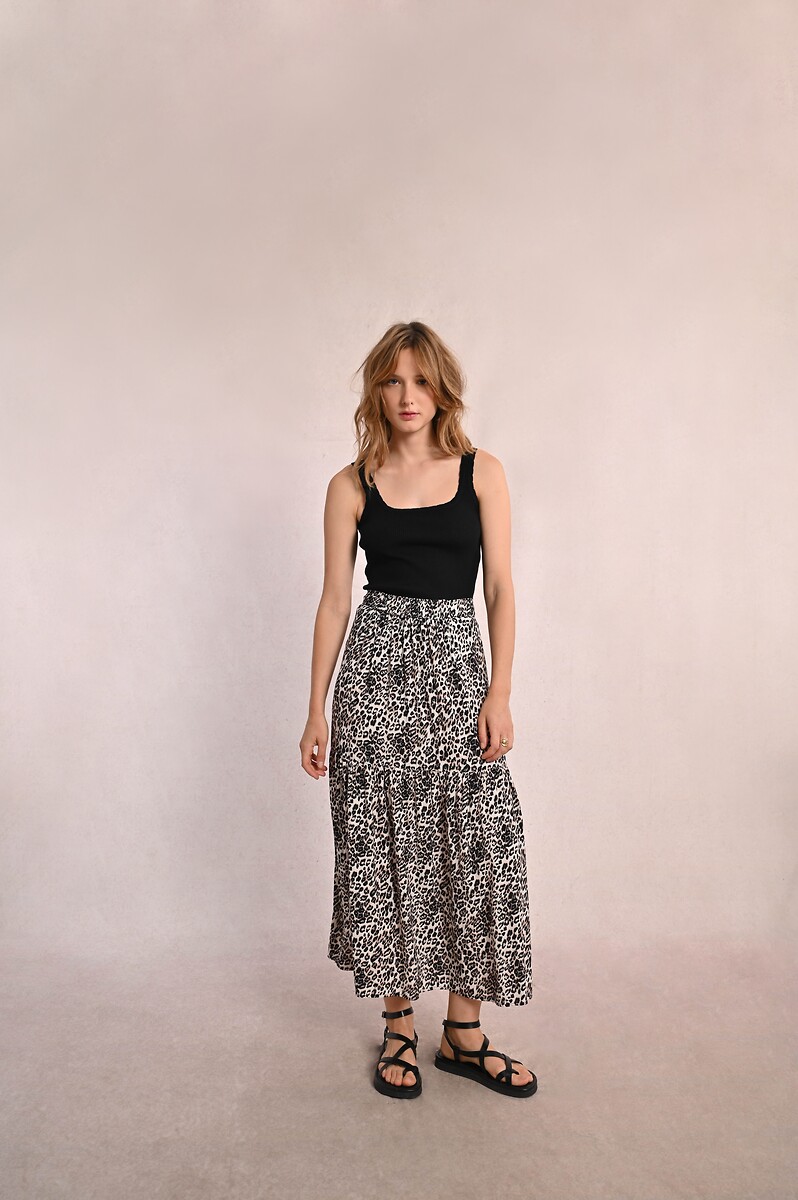 MOLLY BRACKEN<br>Saia longa estampada
