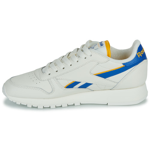Reebok Classic - CLASSIC LEATHER - Blanc / Bleu / Jaune