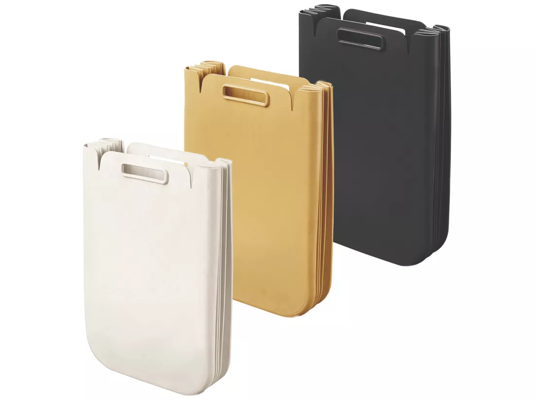 Cube de déchets multi-moussant 3x set pliable 25 litres One (total 75L), en plastique recyclé, 45x30 cms, en couleur