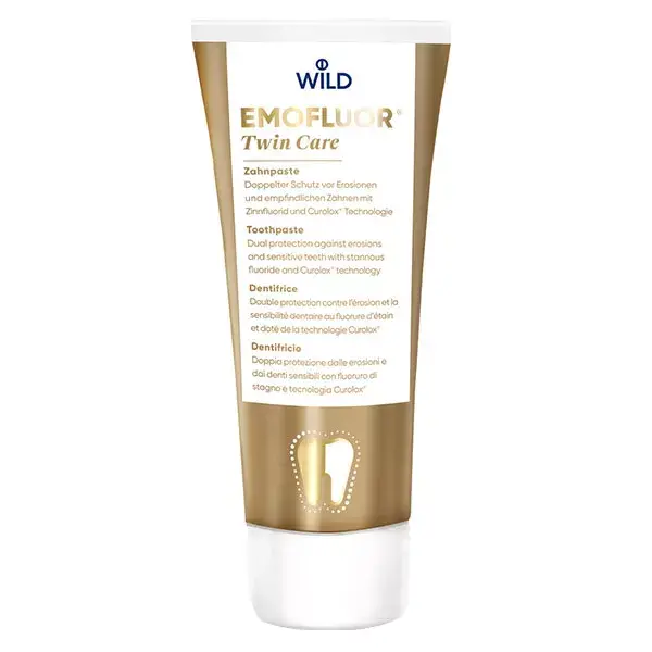 Creme dental Emofluor Twin Care para proteção dental e sensibilidade 75ml