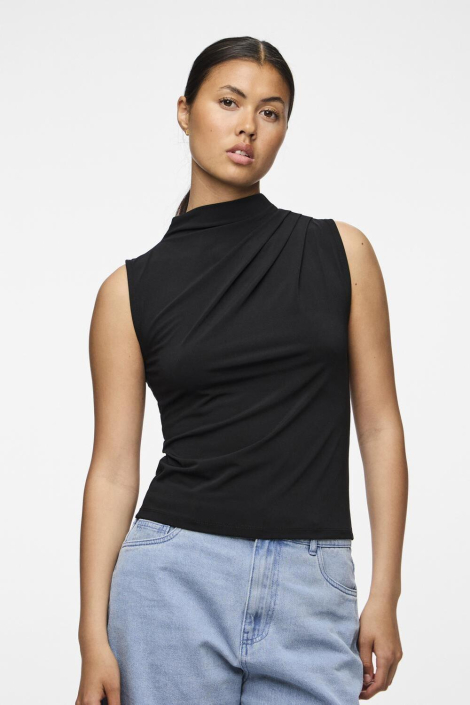 Pieces zwarte dames top