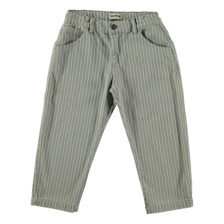 Tocoto Vintage Jean Rayure | Bleu