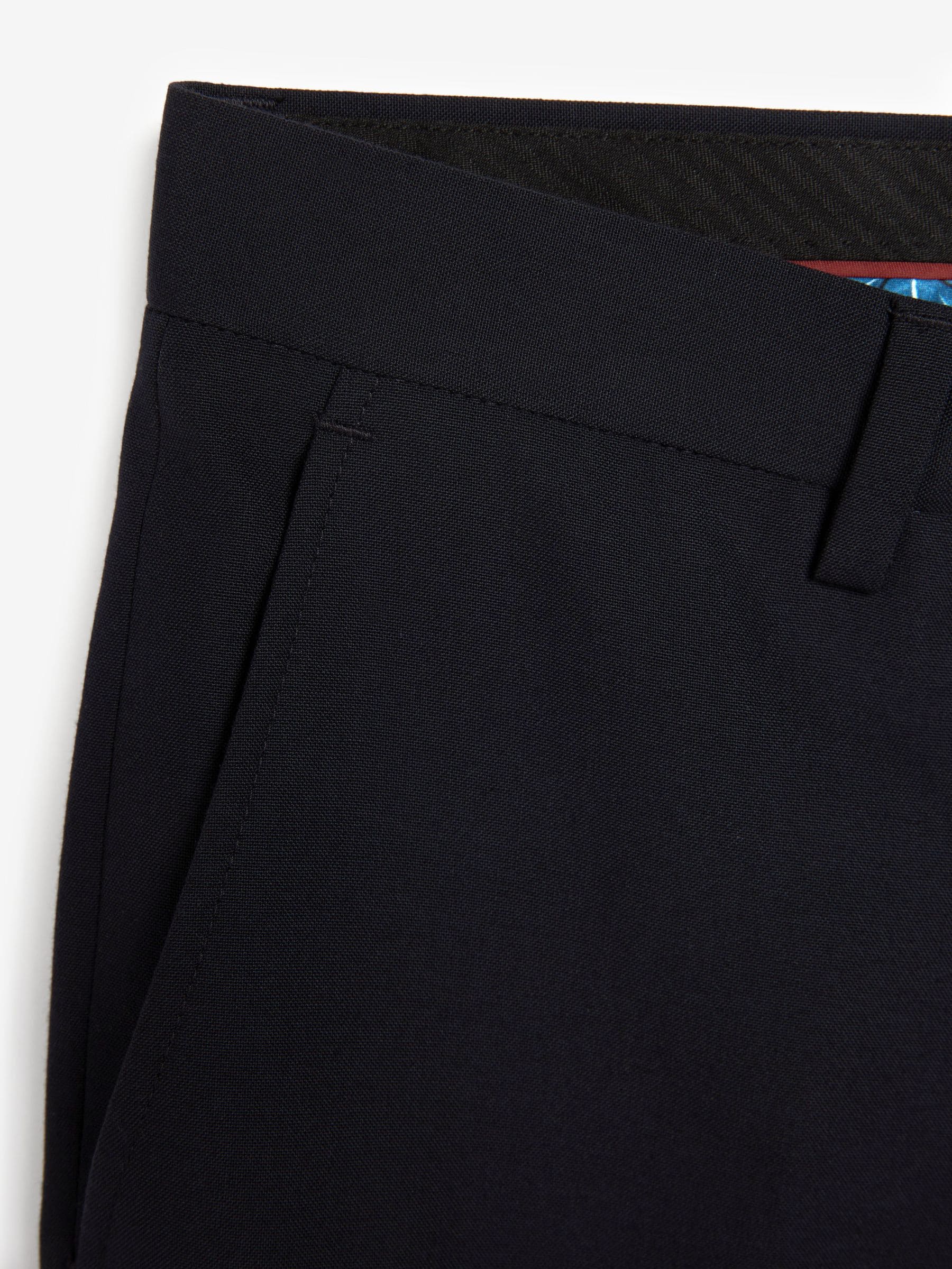 Donkerblauw - Slim Fit - Kostuumbroeken