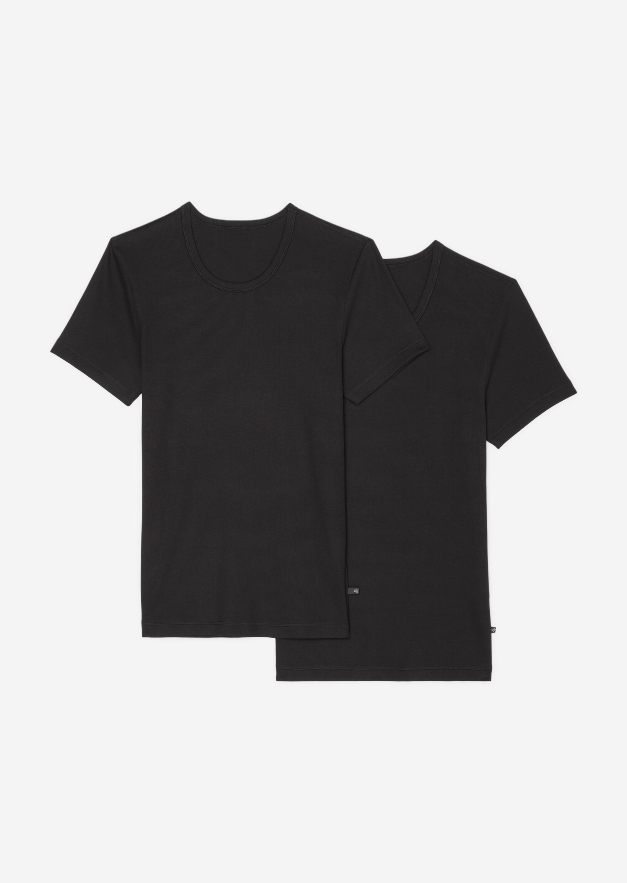 Feinripp-T-Shirt im 2er Pack