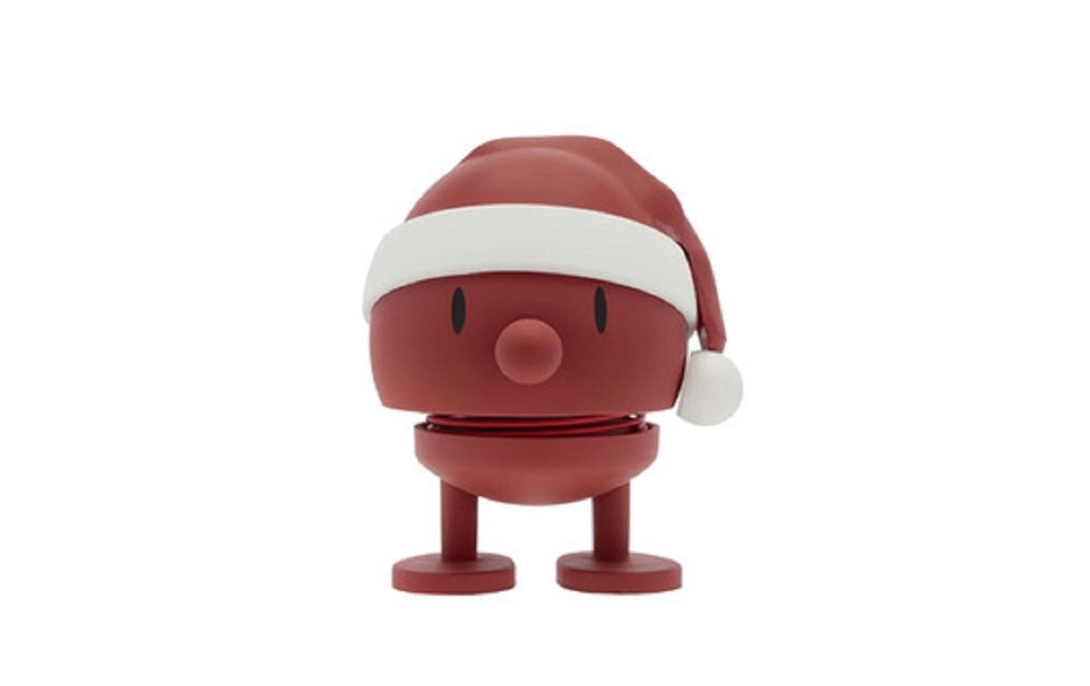 Deko Bumble Soft Santa S 6.2 cm x 6.9 cm, RotFröhliche Aufsteller für Weihnachten