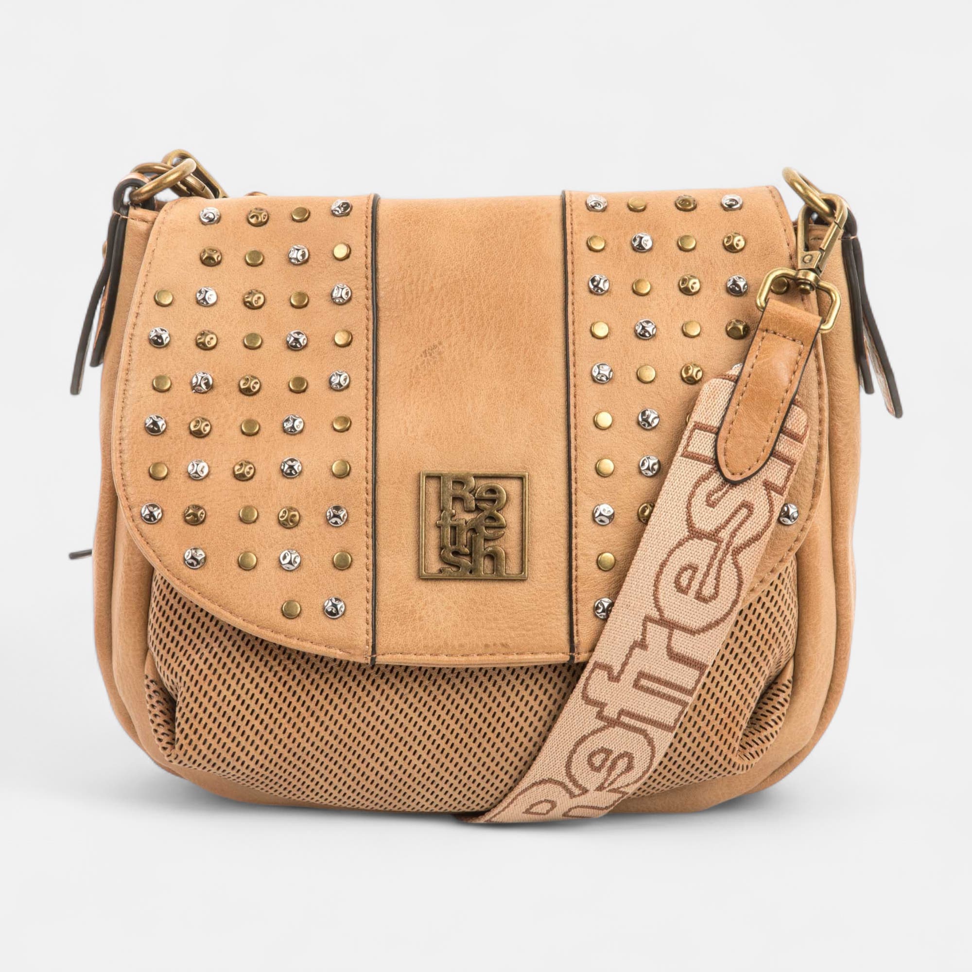 Sac bandoulière camel