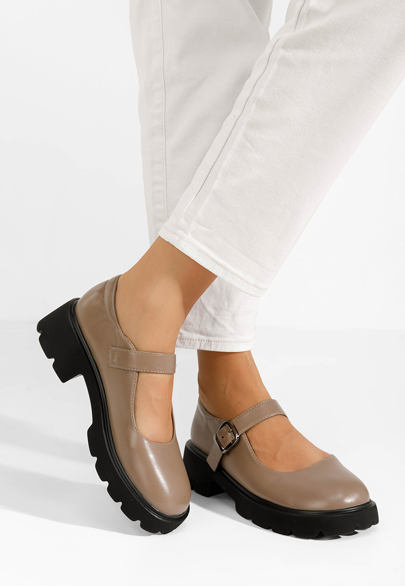 Chaussures casual femme kaki Anghela V2