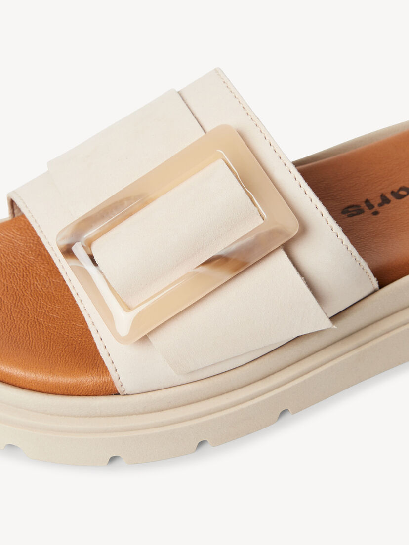Leren Slipper - beige