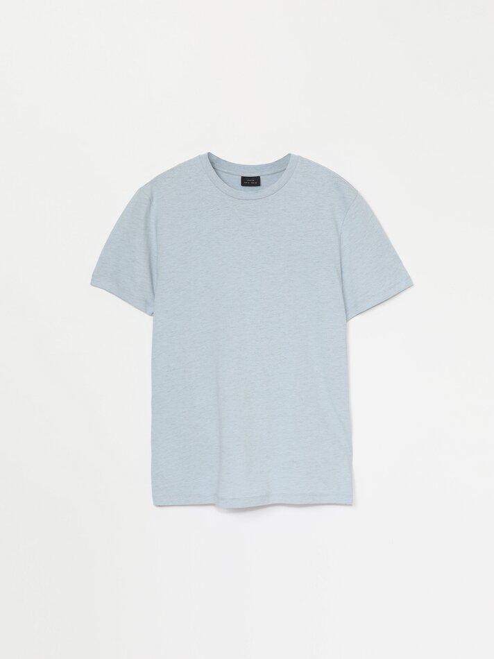 Pacote com 4 camisetas básicas - Azul Vigoré