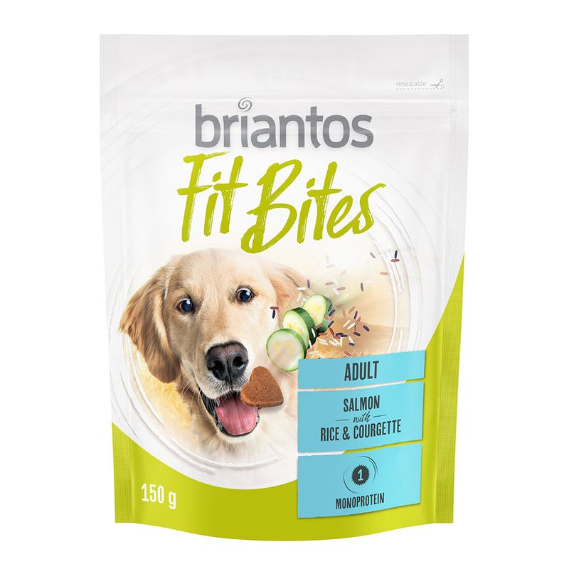 Briantos Bouchées saumon, riz, courgettes pour chien