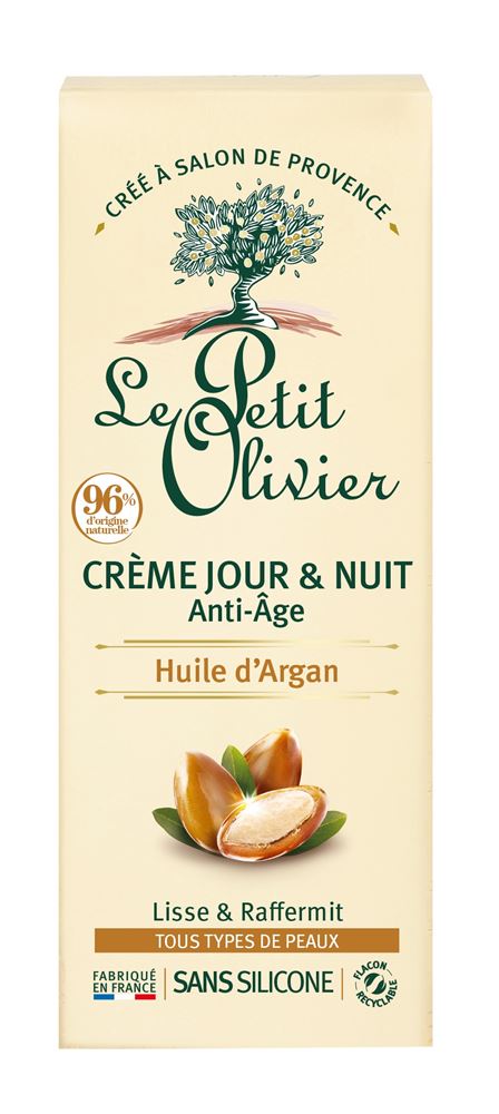 LE PETIT OLIVIER Anti-Aging Tag- und Nachtcreme Creme Arganöl (re) 50 ml