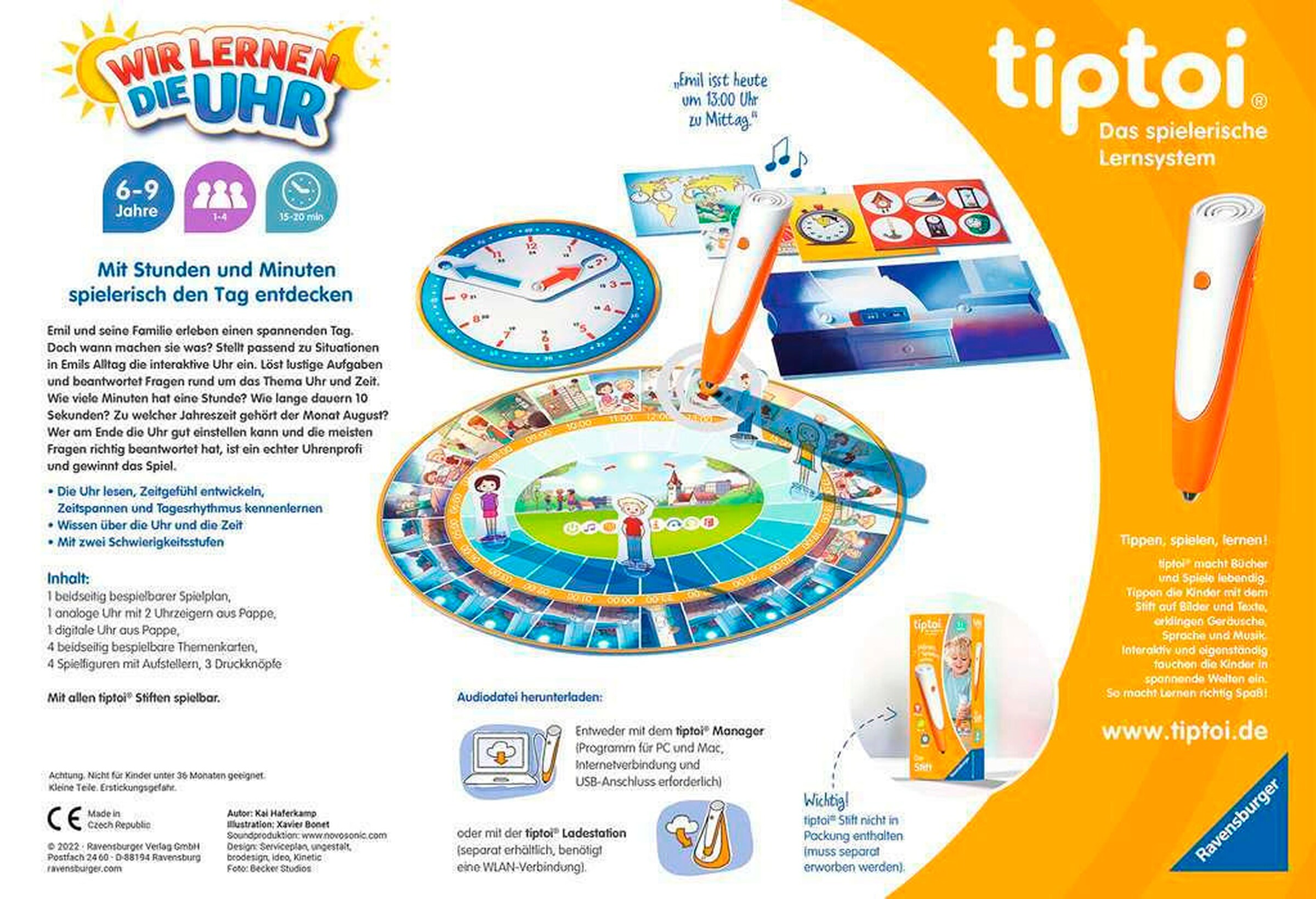 Ravensburger - TIPTOI Wir lernen die Uhr