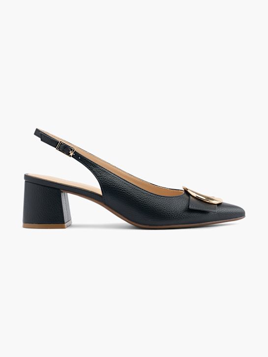 Catwalk Slingpumps Schwarz