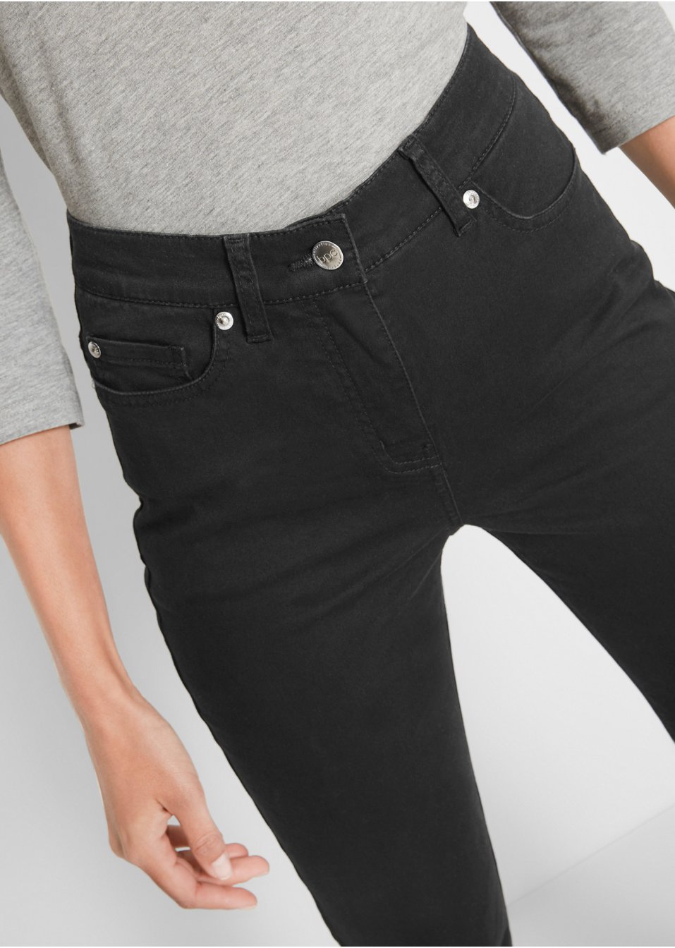 Pantalon en twill avec stretch et taille confortable, Slim Fit