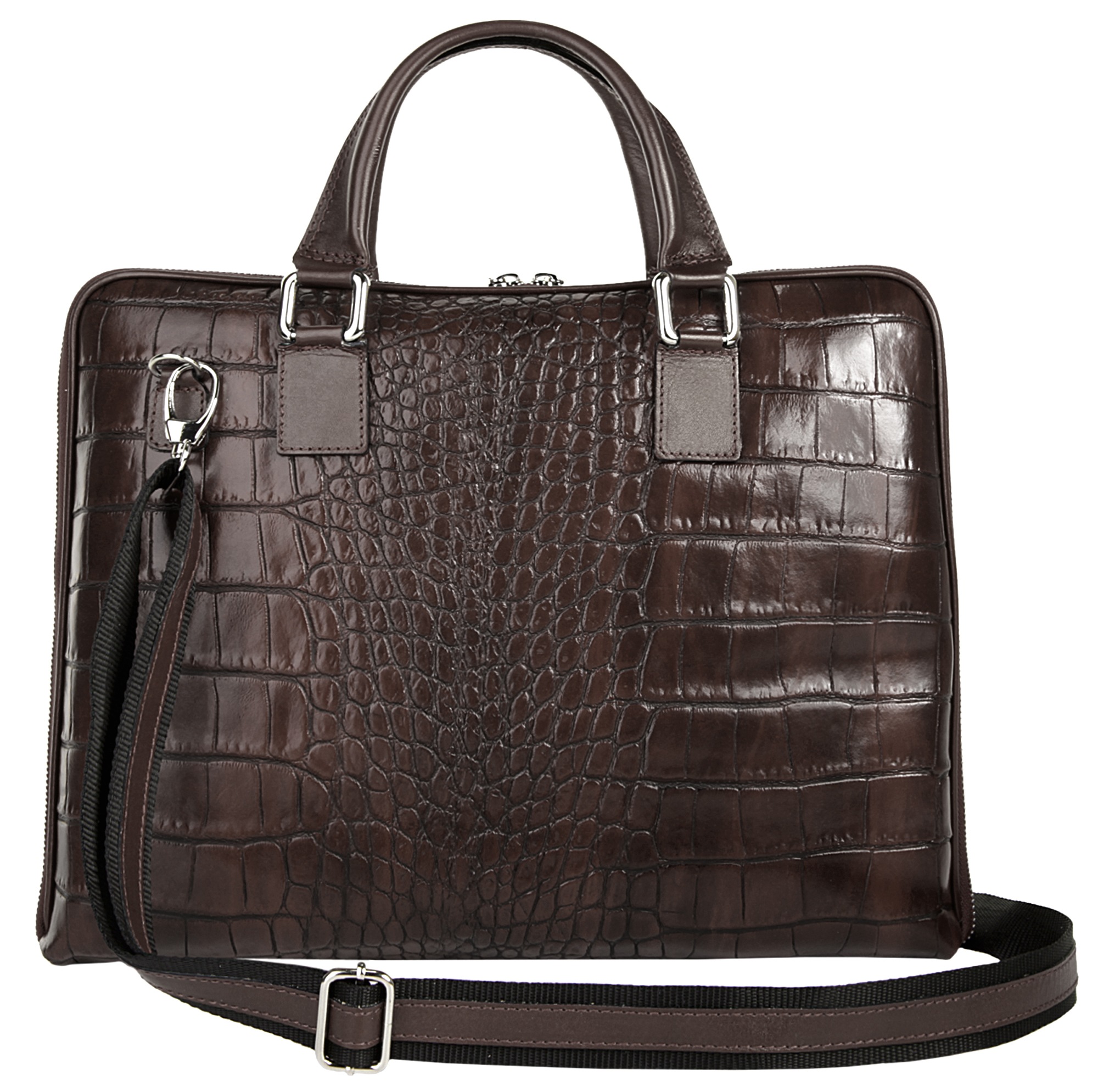 Bagan Aktentasche echt Leder, Made in Italy