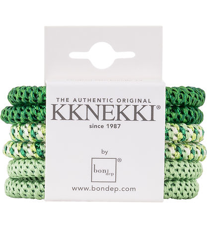 Kknekki Elastikker - Slim - 6-pak -  Grøn