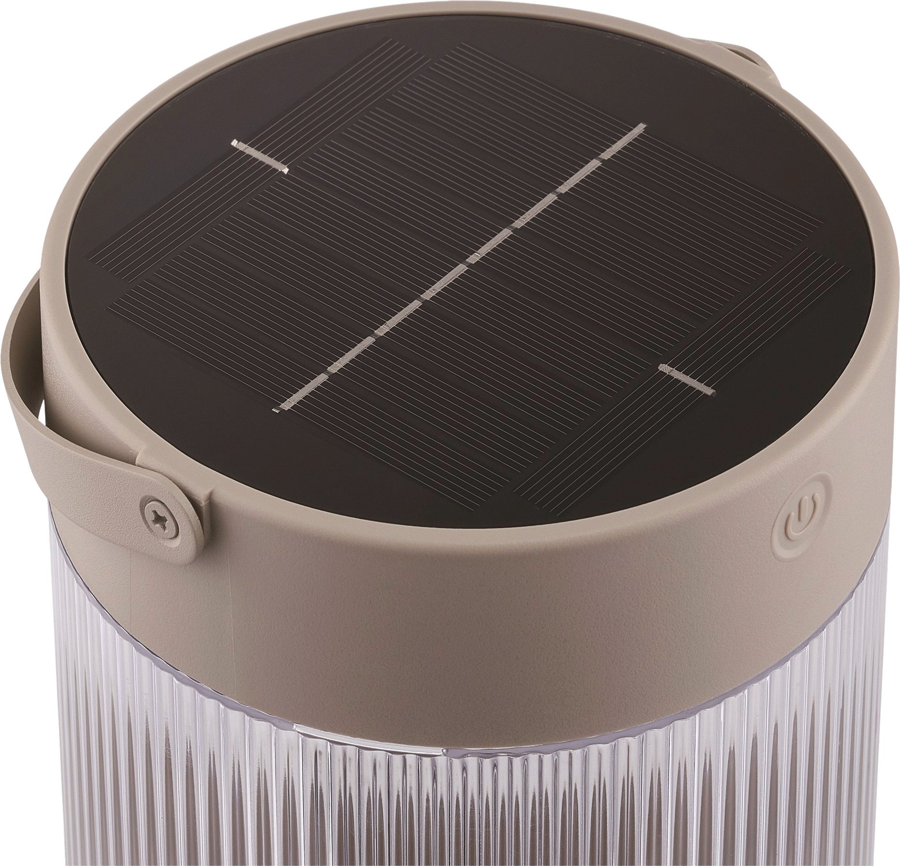 Nordlux Coupar Solar Tischlampe sandfarbig