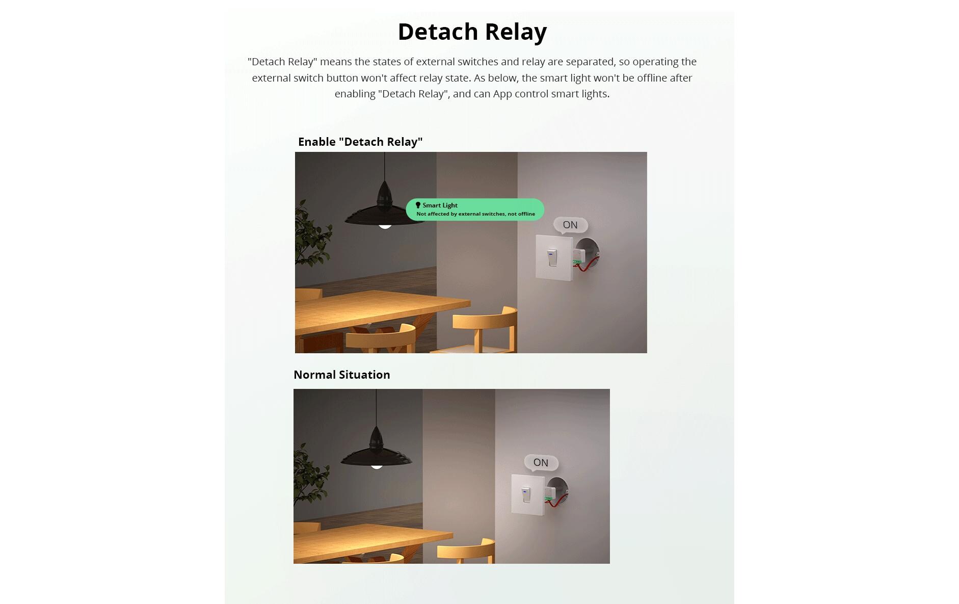 WLAN-Lichtaktor MINIR4M, 10A 2400 W, 1-fachSmart Licht Schalter