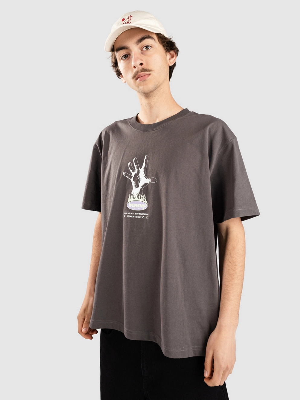 Worship Supplies Temptation T-Shirt worn black