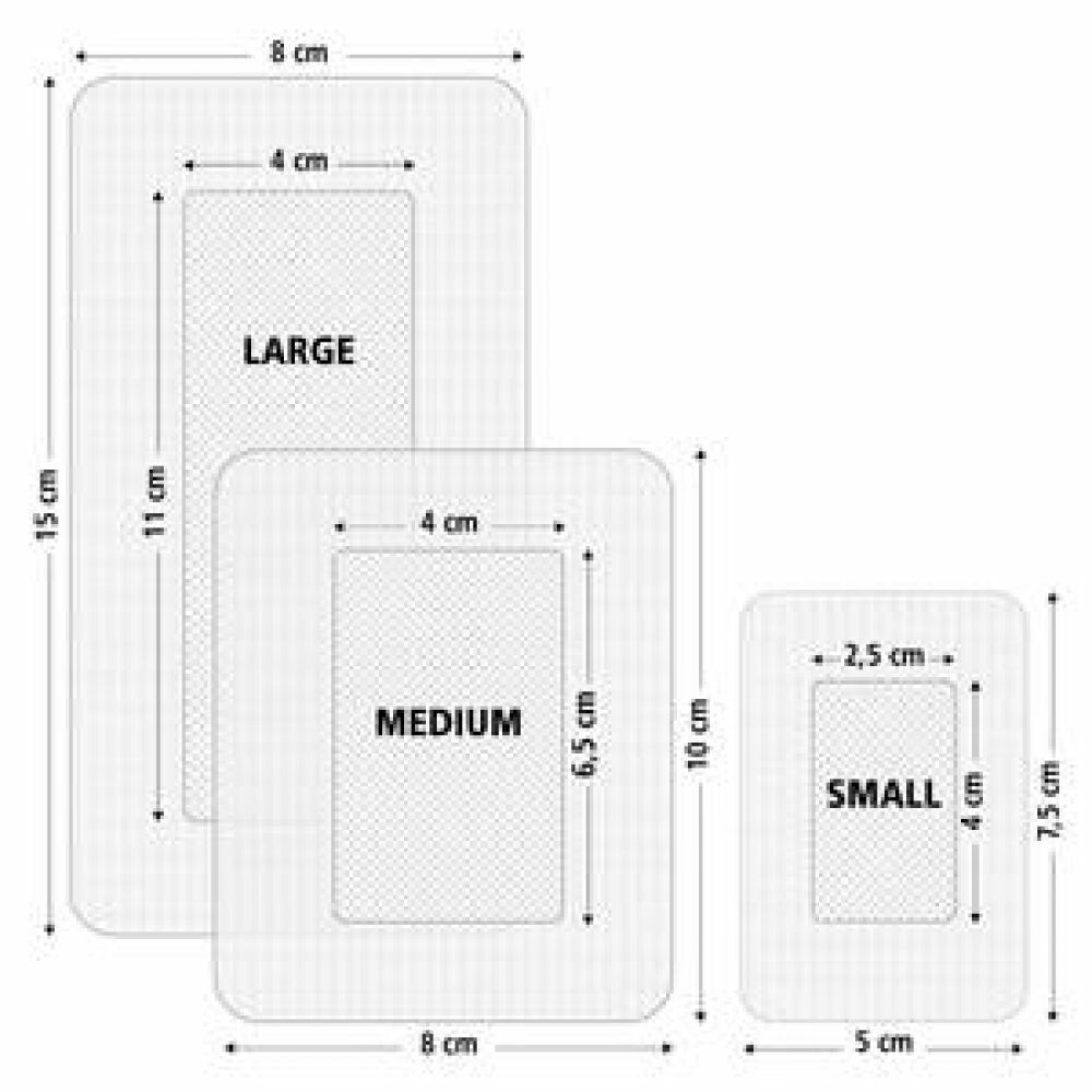 2x HeltiQ Eilandpleister Medium 8 cm x 10 cm5 stuks