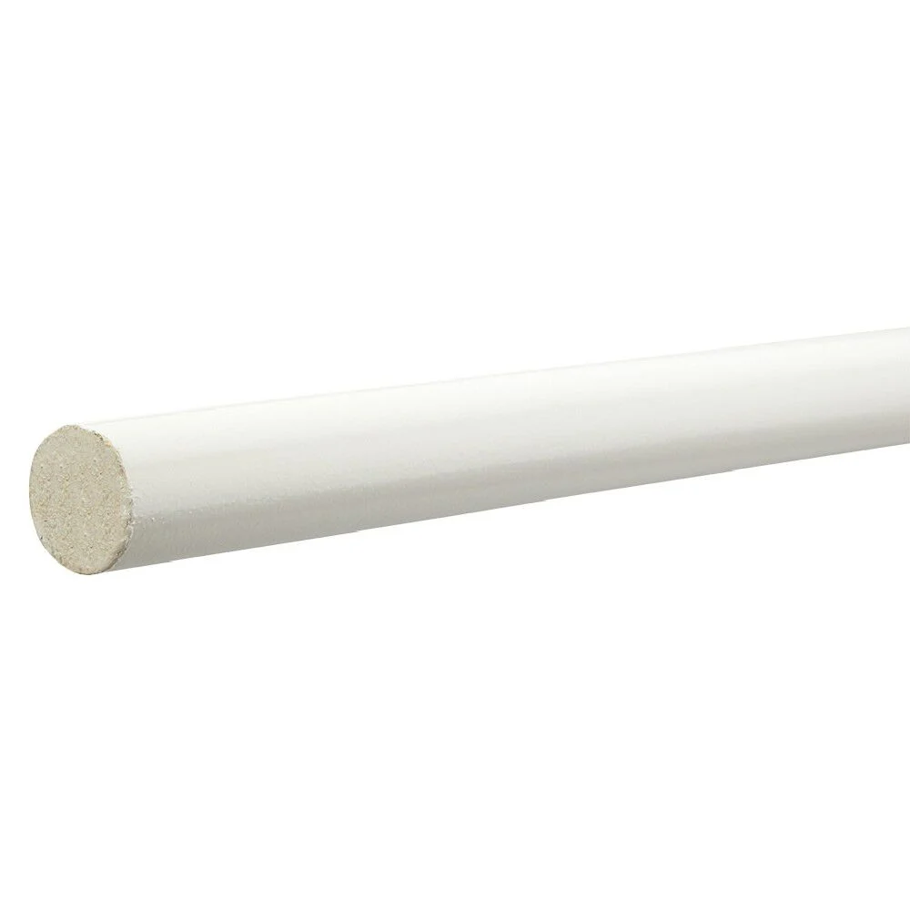 Tringle bois certifié FSC® blanc L250xØ2,8cm