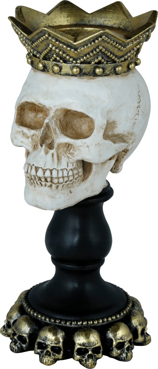 Halloween Kaarsenhouder Schedel 25cm