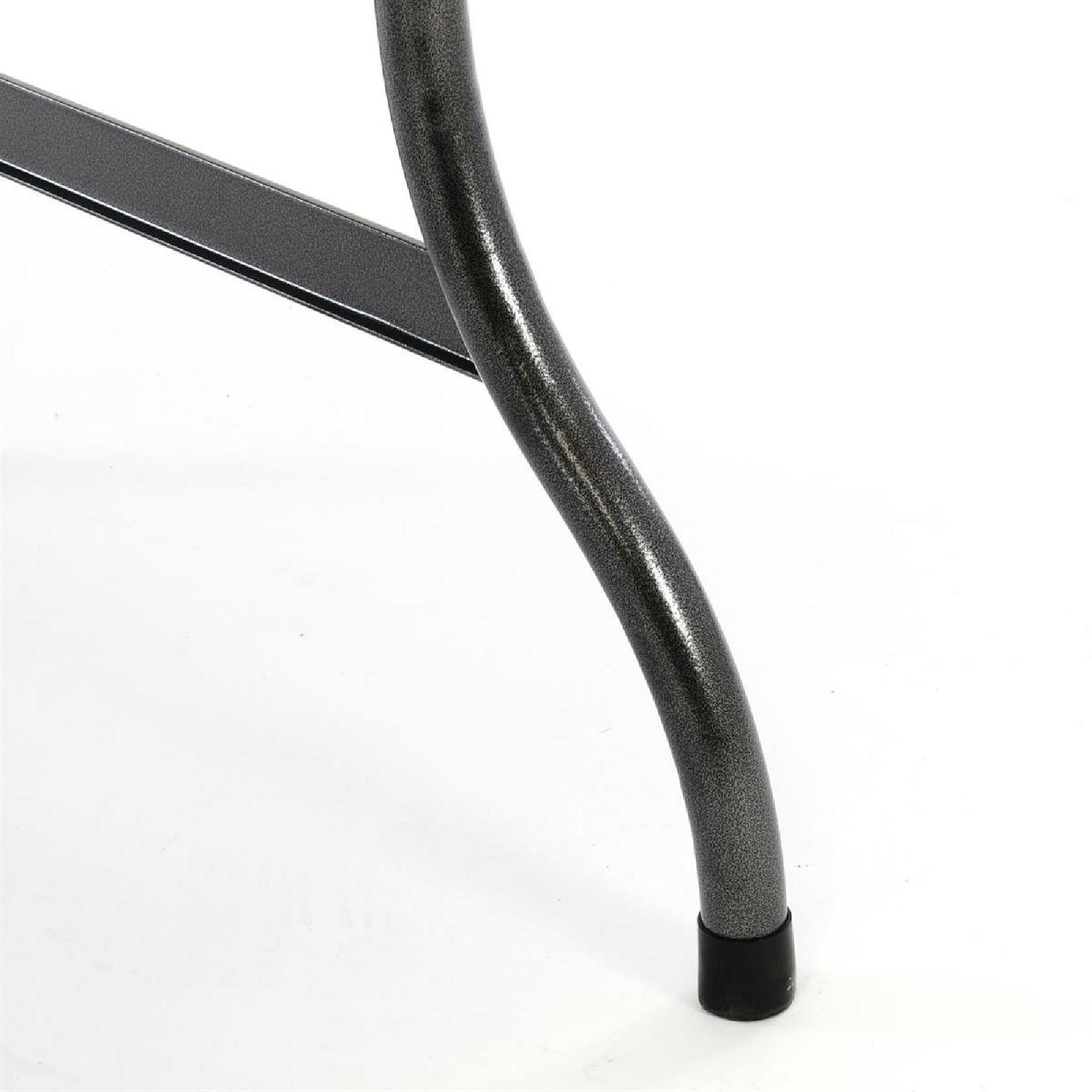VCM Partytisch Klapptisch Gartentisch Rattan-Optik 180 x 75 cm schwarz Tragegriff