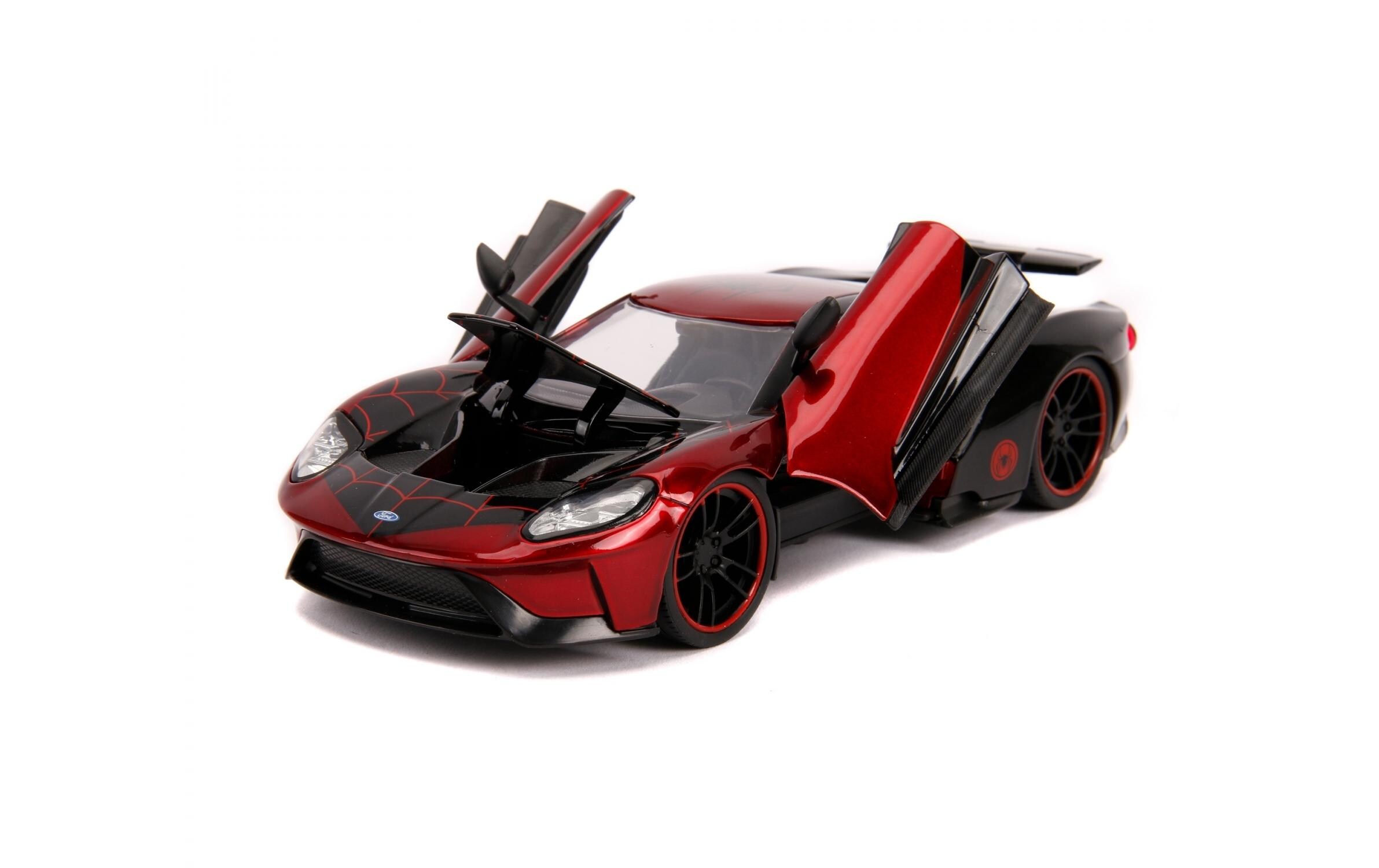 Sportwagen Marvel Miles Morales 2017 Ford GT 1:24Miles Morales 2017 Ford GT Sammlermodell im Massstab 1:24