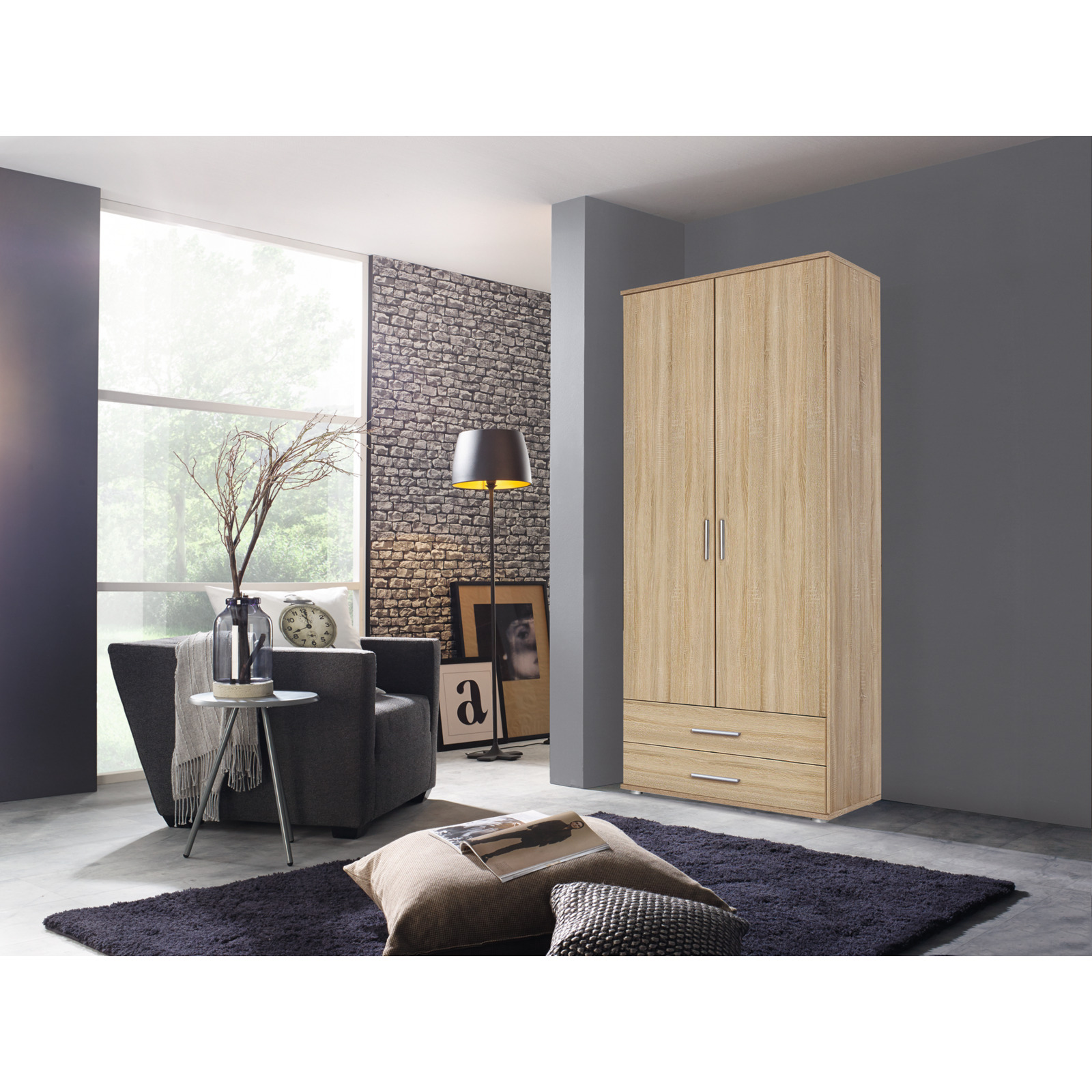 Drehtürenschrank Rasant Eiche Sonoma 85 x 188 x 52 cm