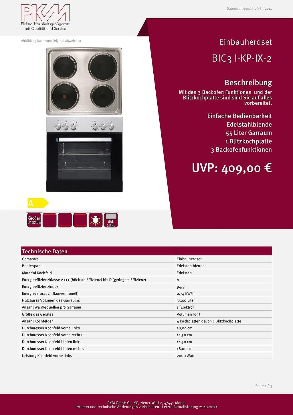 idealShopping Küchenblock mit Elektrogeräten Classic 270 cm in lava matt