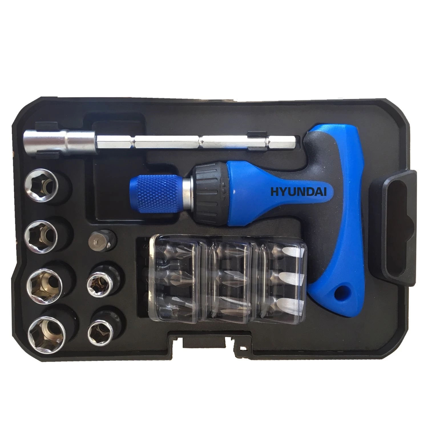 Hyundai 65315 18-delige Dop- en bitset - 1/4