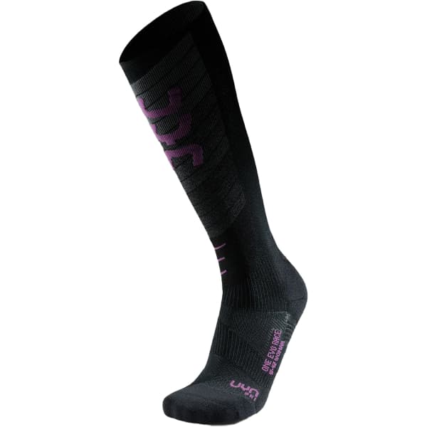 Chaussette ski de fond UYN WOMAN SKI EVO RACE ONE SOCKS BLACK/PURPLE