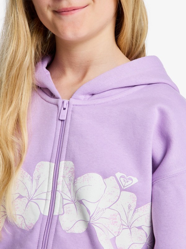 Midnight Hike Brushed Sweat à capuche zippé Violet Fille 4-16