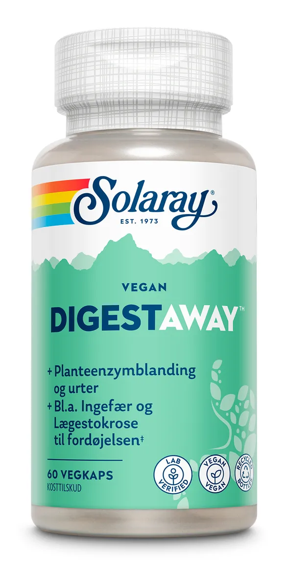 Solaray Digestaway Vegan - 60 kaps.