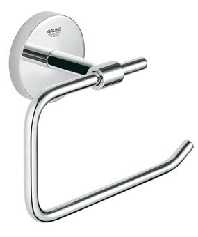 Grohe Bau Cosmopolitan closetrolhouder z. klep chroom