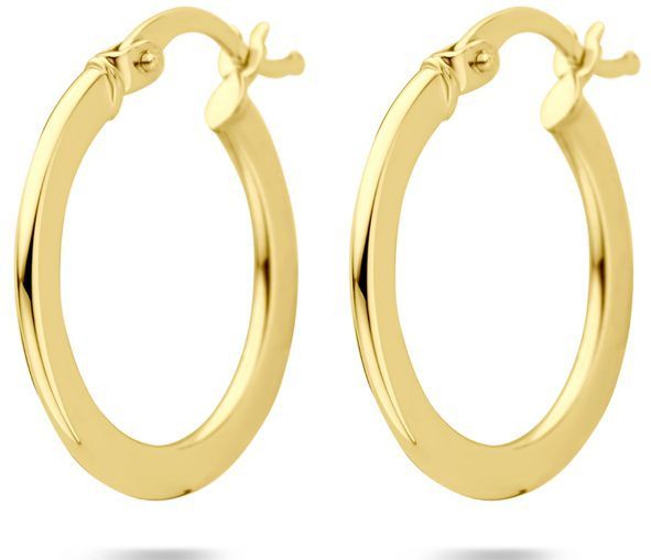 14K geelgoud oorringen 21 mm 4033498