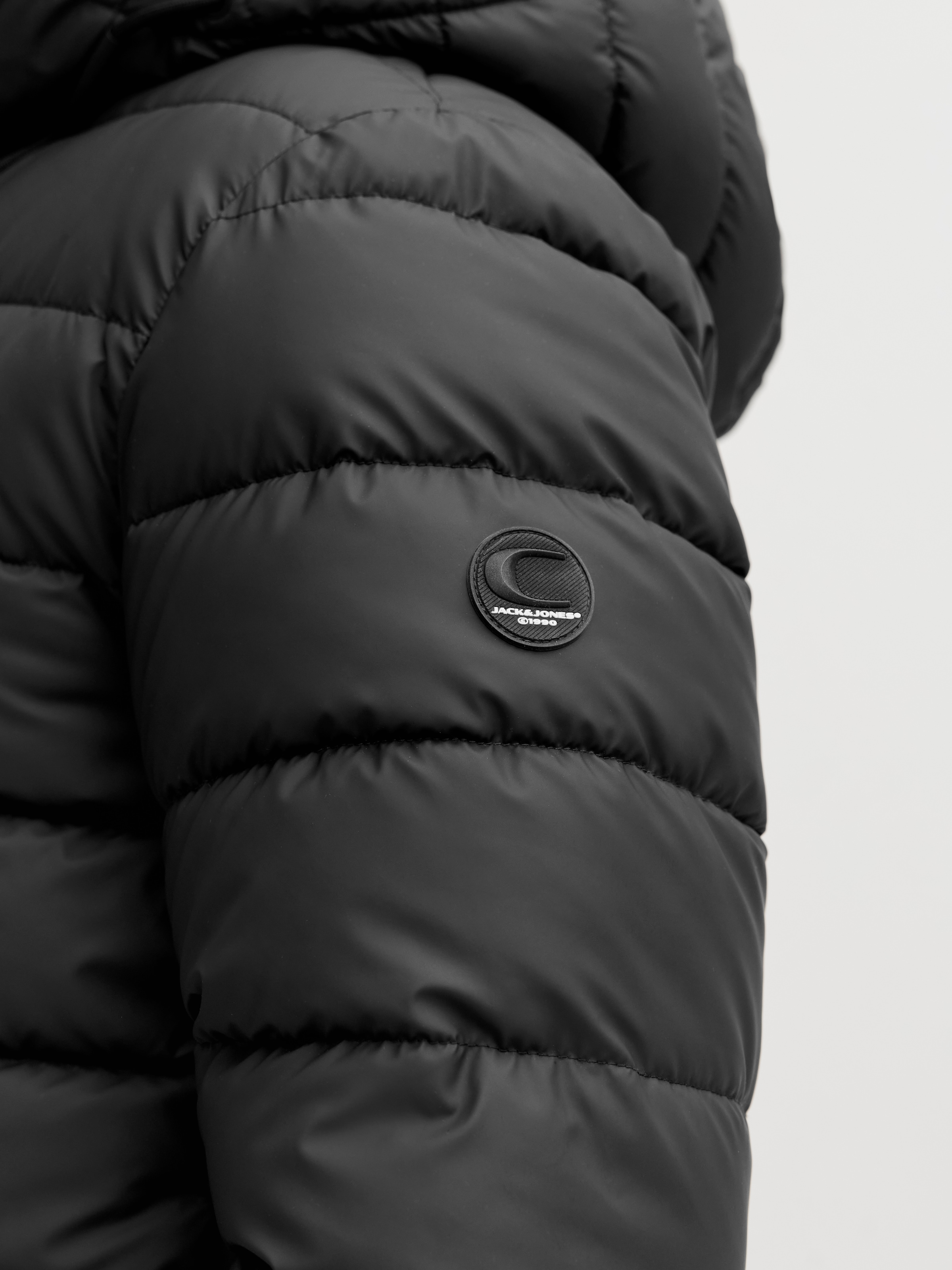 Jack & Jones PlusSize Steppjacke »JCOPOINT PU PUFFER JACKET BF PLS« mit Kapuze