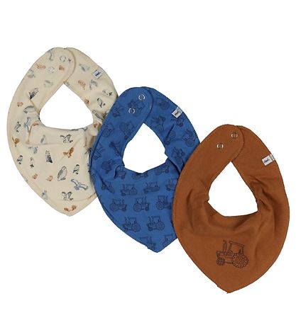 Pippi Baby Babylätzchen - 3-Pak - Vallarta Blue
