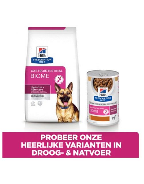 Hill's Prescription Diet Gastrointestinal Biome Digestive+ Fibre Care Stoofpotje Blik - Hondenvoer - Kip 354 g