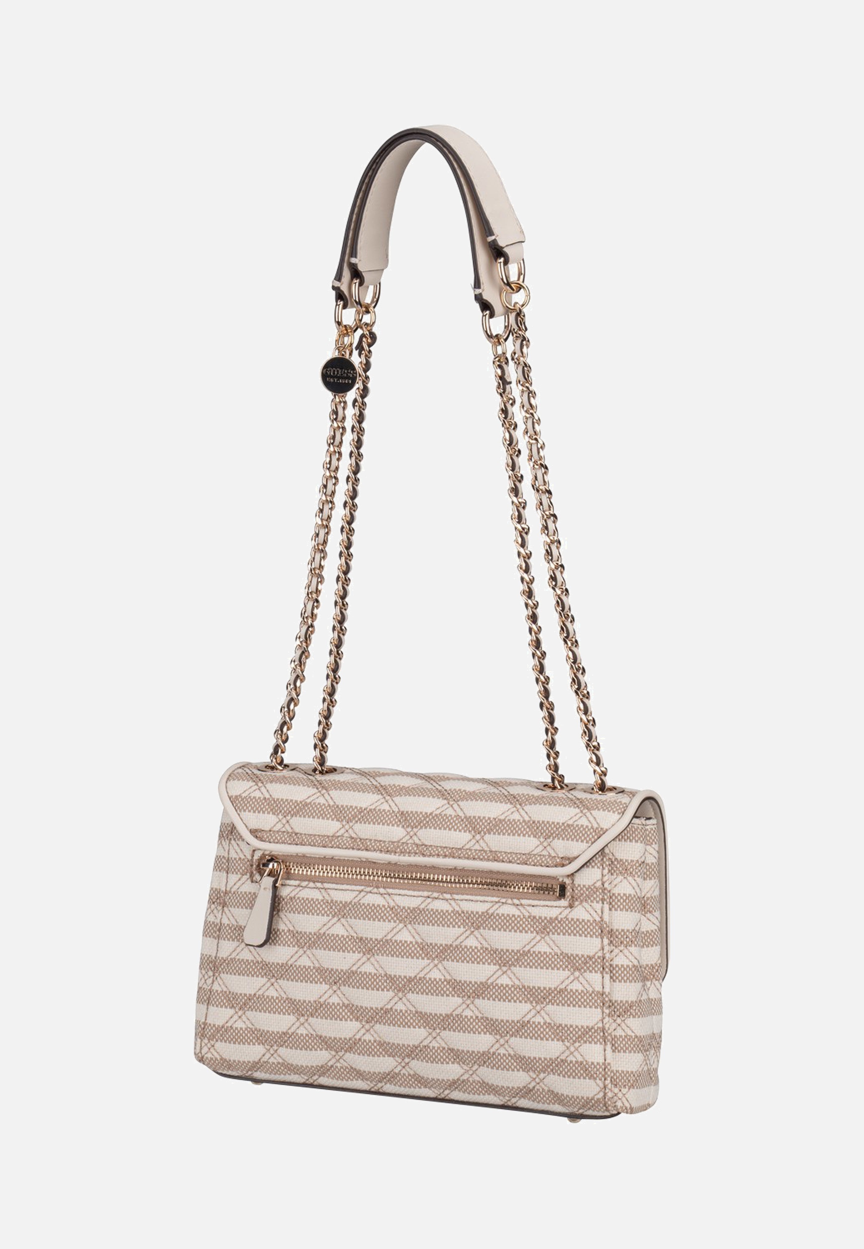 Giully II 2 Comp Conv Flap Taupe Multi - Crossbody Bag