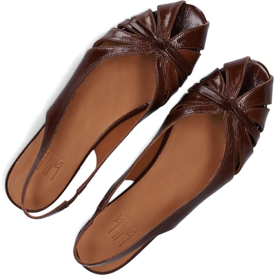 BILLI BI Slingbacks Dames A9414 Maat: 37 Materiaal: Lakleer Kleur: Bruin