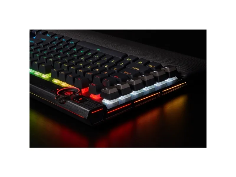 CORSAIR | K100 RGB - tastatur - bagbelyst - USB - Nordisk - tastaturkontakt: CORSAIR OPX RGB