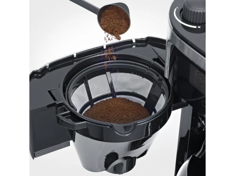 SEVERIN KA 4814 - Kaffemaskine - 8 kopper - børstet rustfrit stål/sort