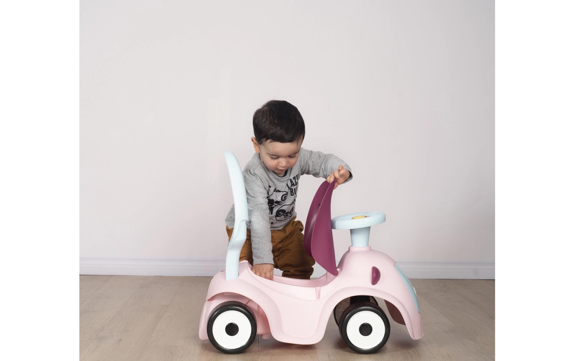 Rutschfahrzeug Maestro 3-in-1 RoseRutschauto für Kinder