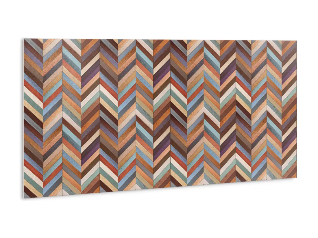 Panneaux muraux autocollants en vinyle imperméable - Planches colorées 100 x 50 cm