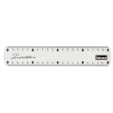 Idena Lineal Flexi, transparent, 20cm