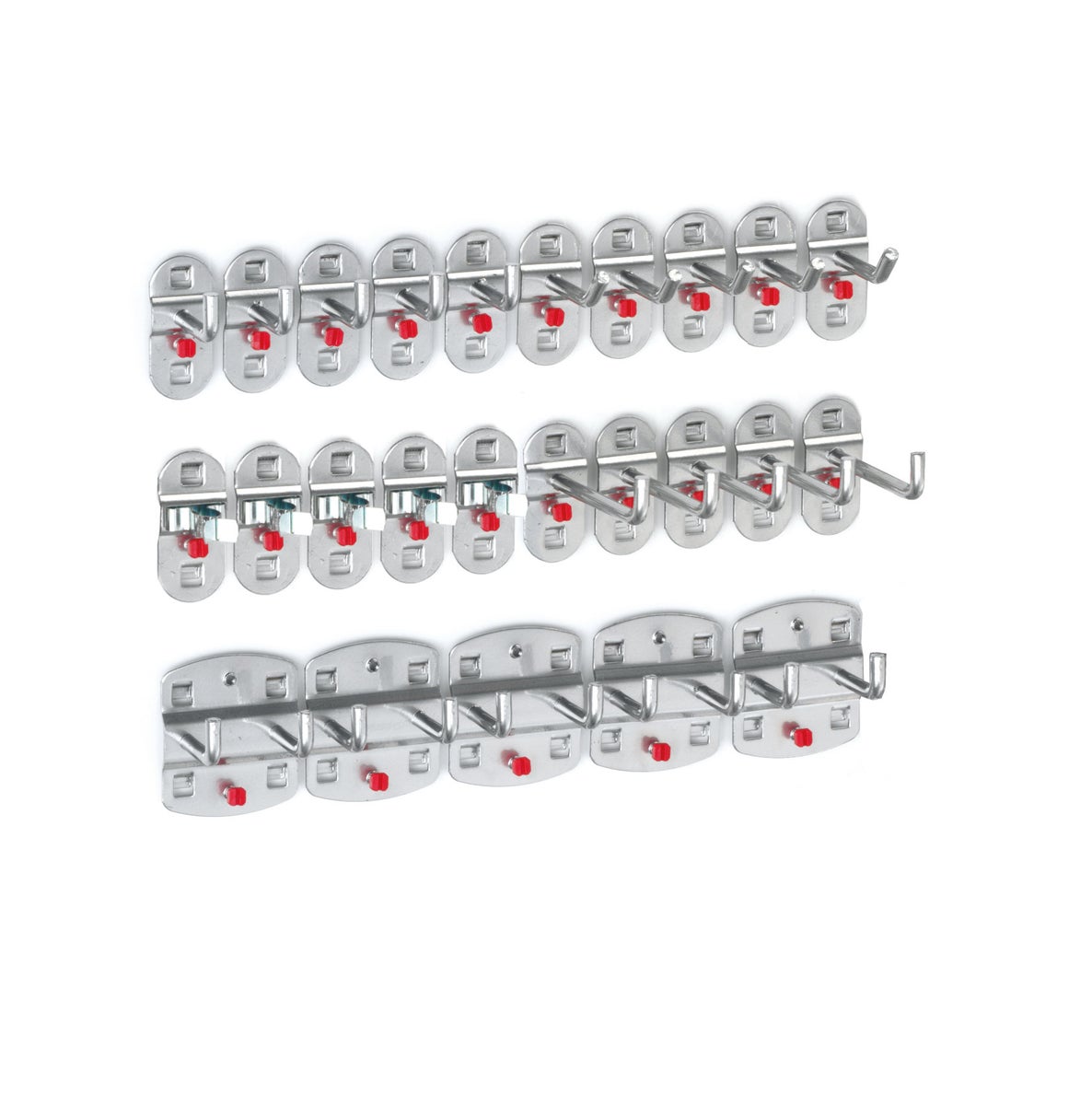 Kappes® RasterPlan gereedschapshouders assortiment, 25-delig, aluminiumkleur