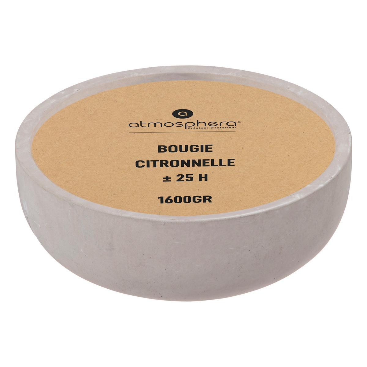 BOUGIE CITRONNELLE POT CIMENT ELY 1600G