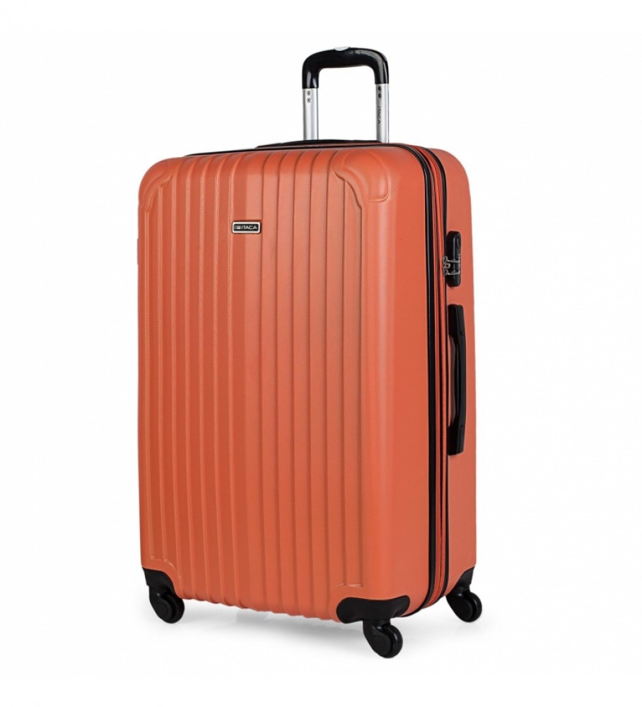 Mala de viagem rígida grande ITACA XL com 4 rodas T71570 Antracite - 76x49x30cm -