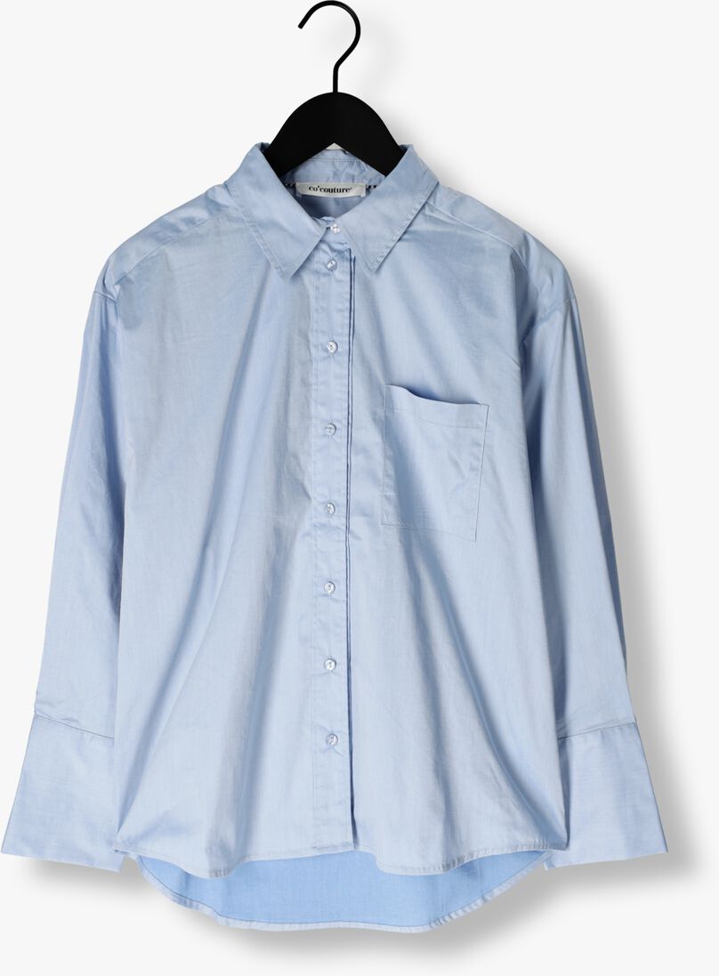lichtblauwe co'couture blouses poppy cuff shirt